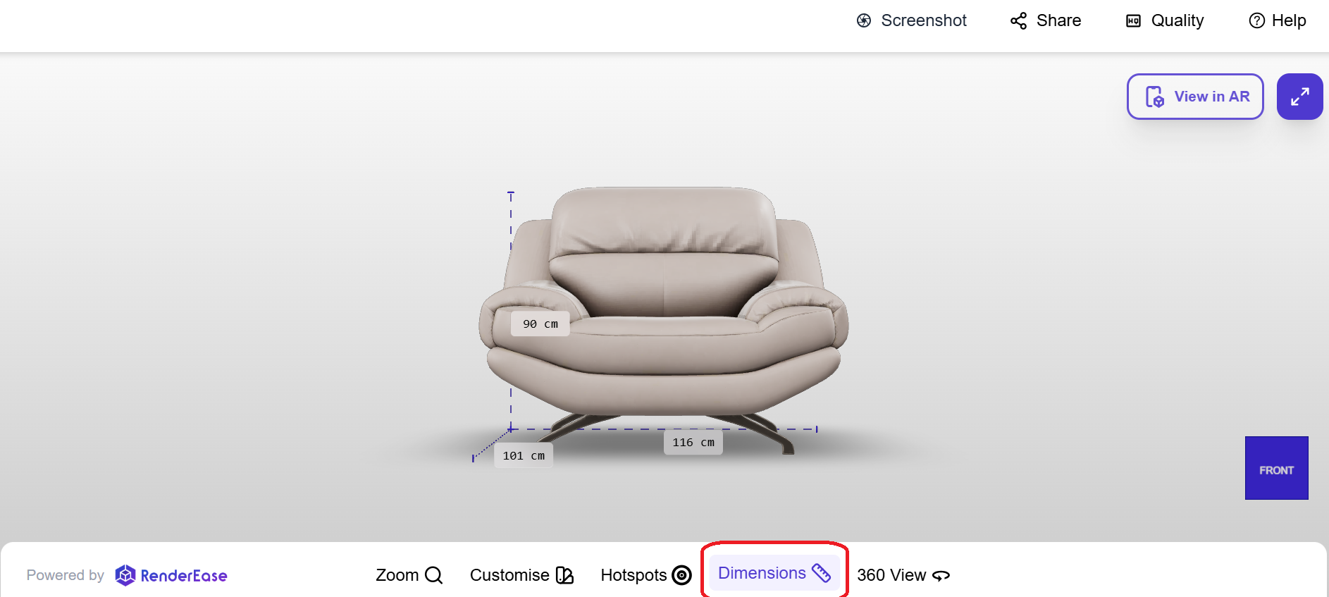 Dimensions Feature