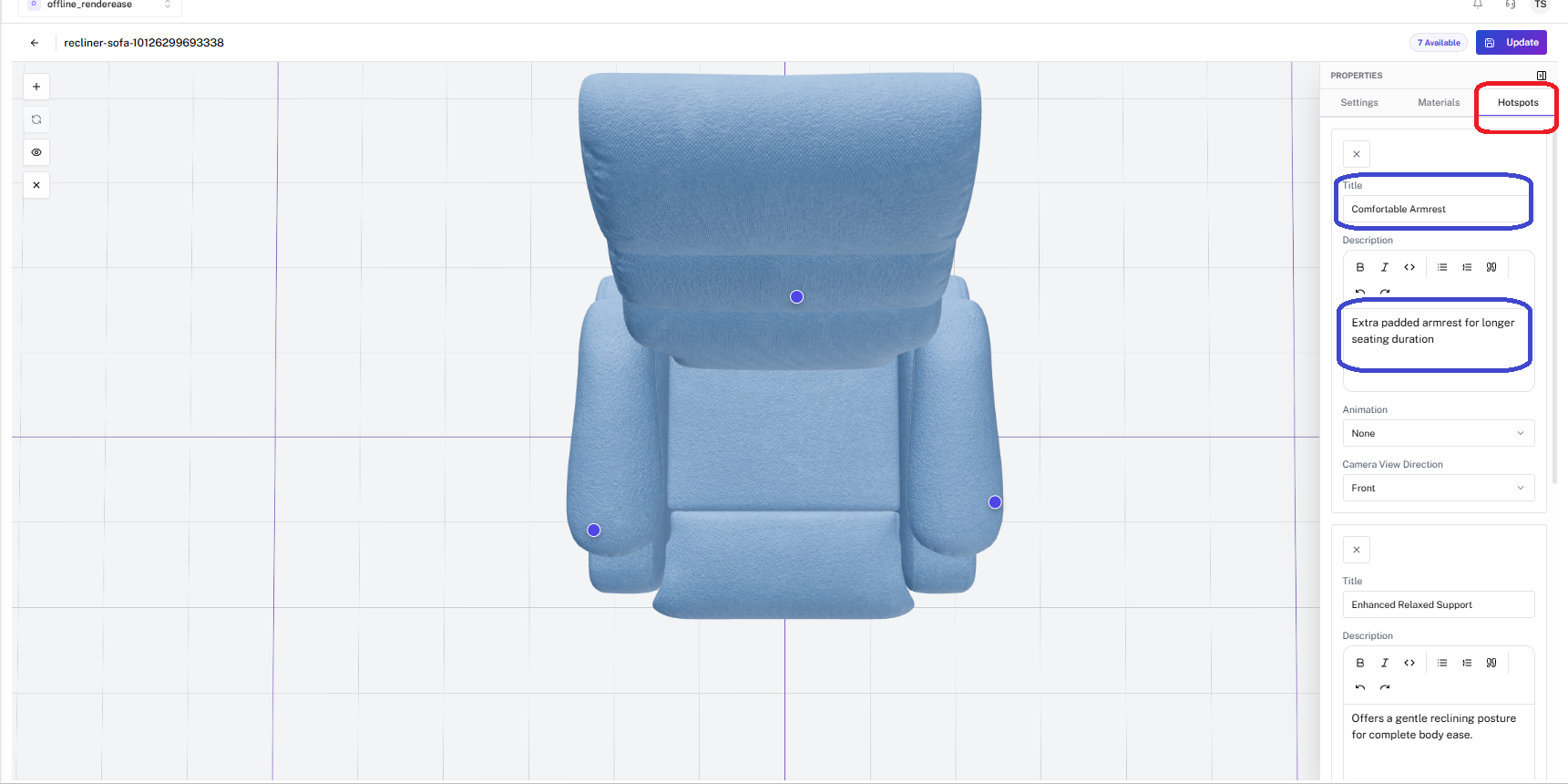 Editor – Hotspots Tab